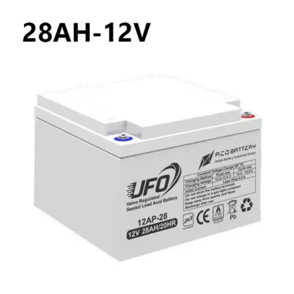 باتری ضد اشتعال 12 ولت 28 آمپر UFO